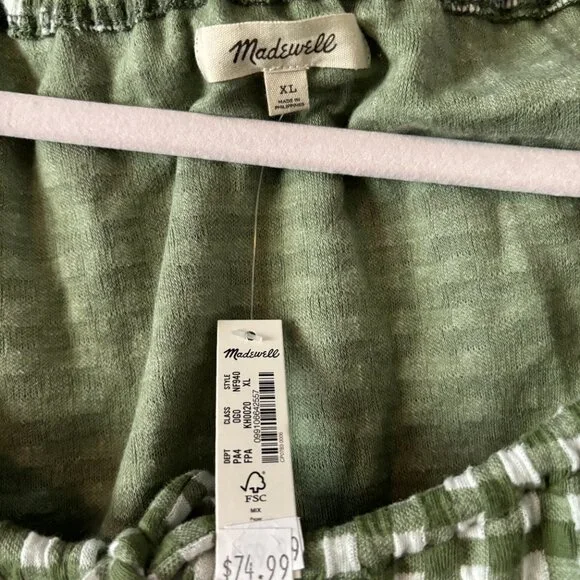 NWT Cutie Madewell Gingham Mini Dress - Picture 3 of 5